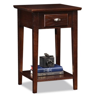 Favorite Finds Square Side Table Chocolate Oak Finish - Leick Home