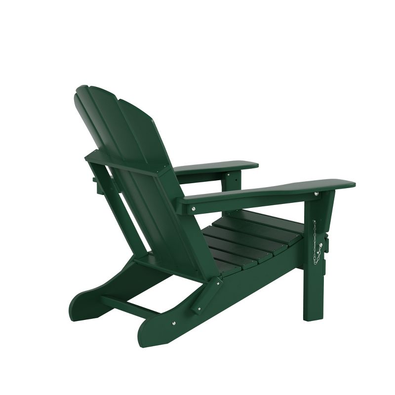 WestinTrends Malibu HDPE Outdoor Patio Folding Poly Adirondack Chair (Set of 2), 5 of 10