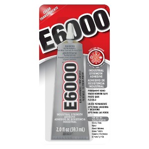 E6000 2 Fl oz Multi purpose Craft Glue: Clear Adhesive for Wood, Glass, Metal, Rubber & Plastic, Dries Clear - 1 of 3