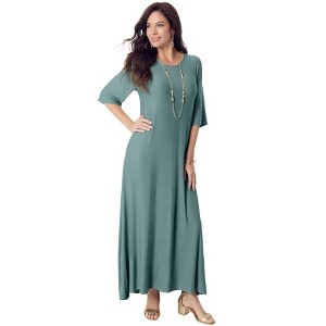 Roaman's High Low Jersey Maxi Dress - 1 of 4