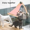 Mewoofun Pet Toy Sturdy Cat Window Perch and Hammock Seat with Strong Suction Cups, Holds up to 30 lbs, Grey, 24"*15"*15" - 3 of 4