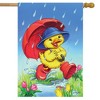April Showers Duck Spring House Flag Umbrella 28" x 40" Briarwood Lane - 2 of 4