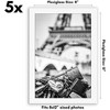 Americanflat 8x12 Picture Frame with Polished Plexiglass - Set of 5 - Galleria Collection - Picture Frames for Wall Display - White - 2 of 4