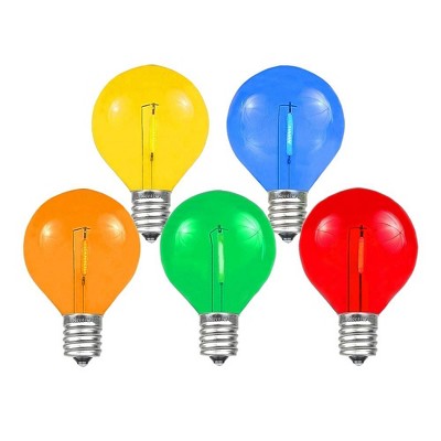 Novelty Lights Multicolored Plastic G50 Globe Hanging Led String Light ...