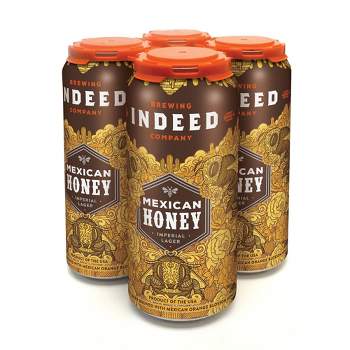 Indeed Mexican Honey Imperial Lager Beer - 4pk/16 fl oz Cans
