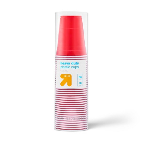 Disposable Red Plastic Cups - 18oz - up & up™ - image 1 of 3
