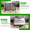 BestMassage 18 Inch Bed Frame High Metal Platform Bed Frame(Black) - 3 of 4