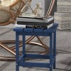 Maggift Patio End Tables, Modern Decorative Side Tables, Stylish Design for Patio, Living Room, Indoor and Outdoor Use, Blue, 15"*15"*18" - 2 of 4