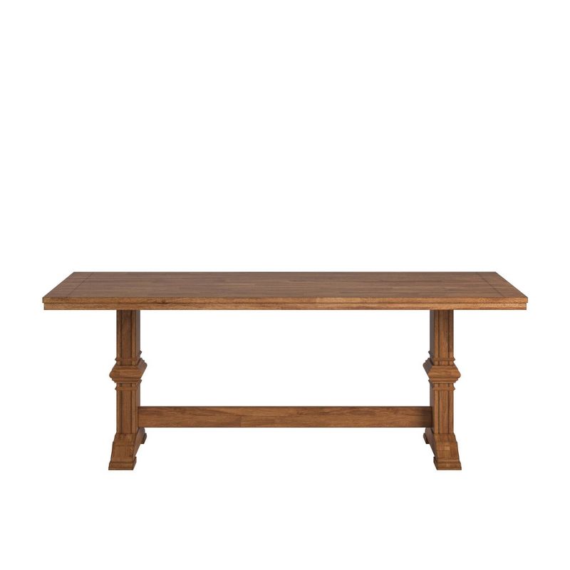 Delaney Two Toned Rectangular Solid Wood Top Dining Table - Inspire Q, 5 of 6