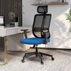 LeisureMod Modern Office Chair with Mesh Back and Headrest Adjustable Height 360 Degree Swivel and Tilt Nift Series - 3 of 4