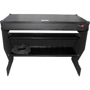 ProX Portable Z-Style Dj Table Flight Case - Black/Black (XS-ZTABLEBL) Black on Black Black - 1 of 4