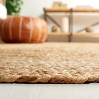 Natural Oval Handmade Braided Jute Area Rug 6' x 9'