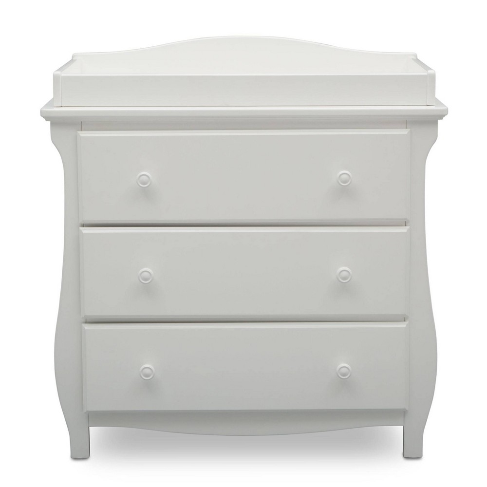 Photos - Dresser / Chests of Drawers Delta Children Lancaster 3 Drawer Dresser with Changing Top and Interlocki