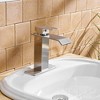 BWE Waterfall Single Hole Single-Handle Low-Arc Bathroom Faucet With Supply Line - 2 of 4