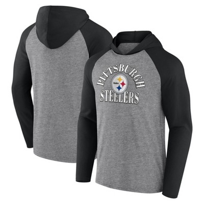 Nfl Pittsburgh Steelers Men's Gray Full Back Run Long Sleeve