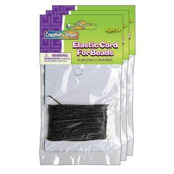 Unique Bargains Elastic Bracelet Making String Beading Thread Cord Roll 10m  Length Black : Target