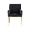 Meridian Furniture,Reeves Chenille Fabric Dining Chair, Set of 2 - 3 of 4