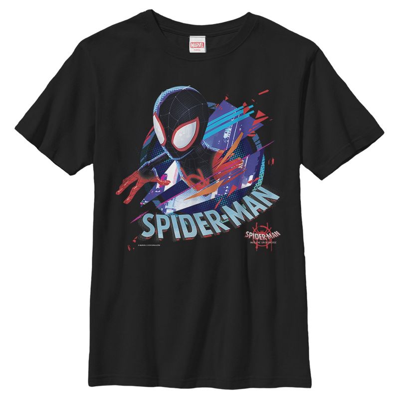 Boy's Marvel Spider-Man: Into the Spider-Verse Cracked T-Shirt, 1 of 5