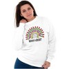 Christmas Lights Merry and Bright Women Crewneck Sweatshirt Brisco Brands - 4 of 4