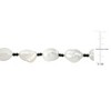 EVERLY JEWELRY | 10-11mm Keshi Pearl and Diamond-cut Hematite Beads Endless Necklace, 32 inc - 2 of 4