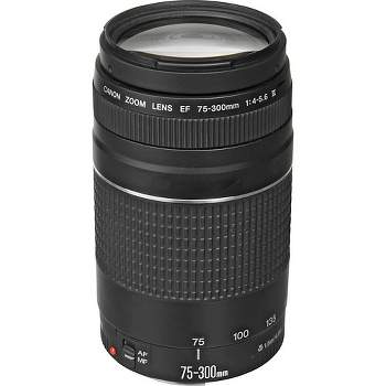 Canon EF 75-300mm f/4-5.6 III Telephoto Zoom Lens Bundle