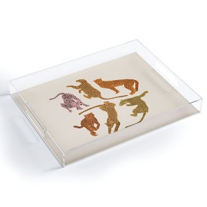 Iveta Abolina Adria Cheetahs Acrylic Tray - Deny Designs - 1 of 4