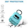 HTUTWOO AirPods 4 Earphone Protective Case, Full-Body Protective Armor Case with Keychain, Cleaning Kit and Security Lock - 2 of 4