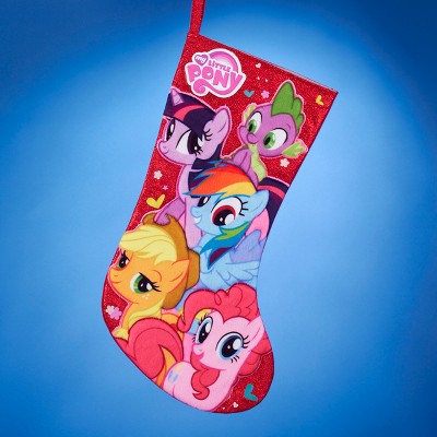 Kurt S. Adler 17" Glittered Bright Red "My Little Pony" Decorative Christmas Stocking