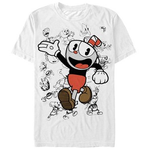 Men's Cuphead Sketch Parade T-Shirt - 1 of 4