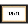 PosterPalooza | Embellished Brown Picture Frame - UV Acrylic, Backing Board, Hanging Hardware Included - 2 of 4