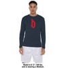 Duquesne University Adult Sport Long Sleeve Primary Logo, Athletic Heather - 3 of 4