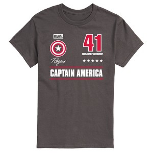 Men's - Marvel - Captain America Portrait Jersey Short Sleeve Graphic T-Shirt - 1 of 4