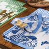 Patricia Heaton Home Blue Florals And Flitters Printed Napkin Set of 4 - 2 of 3