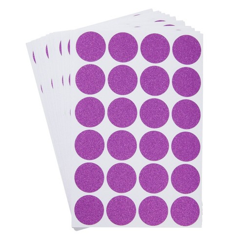Premium Quality Glitter GOLD BLACK SILVER LILAC CIRCLE Envelope Seal Sticker 