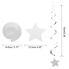 Unique Bargains Stars Hanging Party Decoration Foil Fringe Backdrop Curtains 30 Pcs - 2 of 4