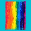 Adult Design By Humans Vertical Artistic Pride Flag By stevej T-Shirt - 2 of 2