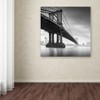 24" x 24" Manhattan Bridge I by Moises Levy - Trademark Fine Art: Gallery-Wrapped Canvas for Living Room - 3 of 4