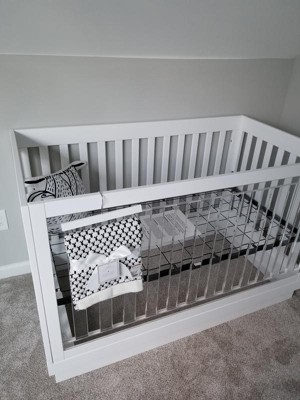 Babyletto Harlow 3 in 1 Convertible Crib With Toddler Rail White acrylic Target