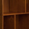 VYNXARIA Draper Mid-Century Wide Bookcase & Storage Unit - Teak Brown Finish - 2 of 4