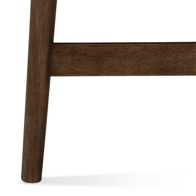 Medium Brown and White Rubberwood Writing Desk with Drawers