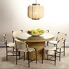 Jamie Young Co Asher 35" Transitional Leather & Steel Counter Stool in White - 2 of 4