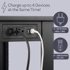 Lavish Home Narrow End Table with Charging Station - 3 of 4