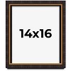 PosterPalooza | Modern Shadow Box 1" Depth Brown Picture Frame - UV Acrylic, Backing, Hanging Hardware - 2 of 4