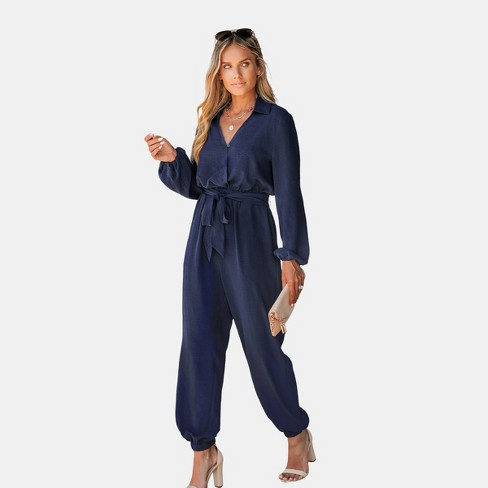 Blue jumpsuit target on sale