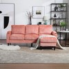 77.36'' Chenille L-Shaped 3-Seater Sectional Sofa with Storage Ottoman, Cup Holders, and Side Pockets - 2 of 4