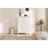 Dresser for Bedroom Rattan Chest of Dressers Tall Dresser for Closet with Drawers Boho Night Stand Large - 3 of 4