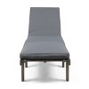 Oversart Kd Wood Chaise Lounge W/ Cushion - 2 of 4