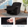 Oversized 360° Swivel Rocker Recliner Chair, Weight Capacity 3400LBS Extra Wide Manual Recliners, Soft Corduroy Fabric Single Lazy Sofa Chair - 3 of 4