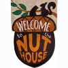 Welcome To The Nuthouse Burlap Garden Flag Humor Acorn 12.5"x18" Briarwood Lane - 3 of 4
