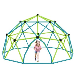 Vynxaria Kids Climbing Dome Tower - 13 ft  Geometric Playground Dome Climber Monkey Bars Play Center, Rust & UV Resistant Steel Supporting 1000 LBS - 1 of 4